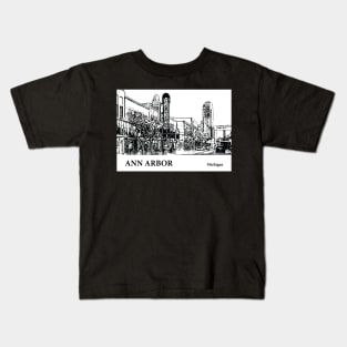 Ann Arbor Michigan Kids T-Shirt